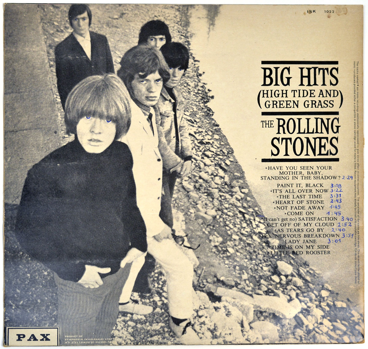 High Resolution Photo #11 ROLLING STONES Big Hits Israel PAX